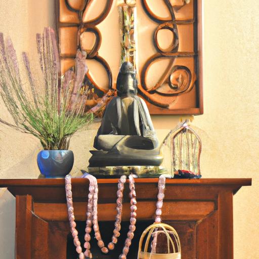 Bàn thờ gỗ dổi được bài trí tinh tế trong không gian gia đình với những trang trí ý nghĩa và đặt một cách tôn trọng.