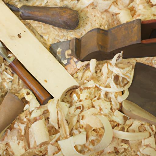 Công cụ và vật liệu cần thiết để làm kệ bếp bằng gỗ.