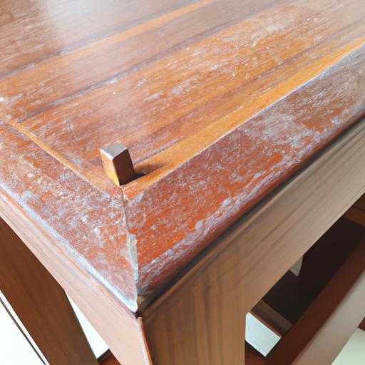 Kiểm tra tình trạng và chất lượng của bàn ghế gỗ trắc cũ.
