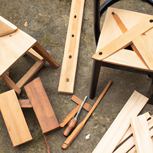 Các loại gỗ và công cụ cần thiết để làm ghế xếp gỗ